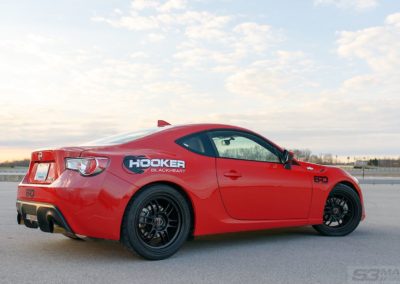 Supercharged Scion FRS with Hooker Blackheart exhaust