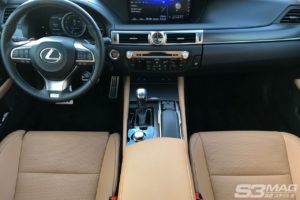 Lexus GS dash interior flaxen nuluxe striated black