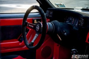 Foxbody Mustang interior red