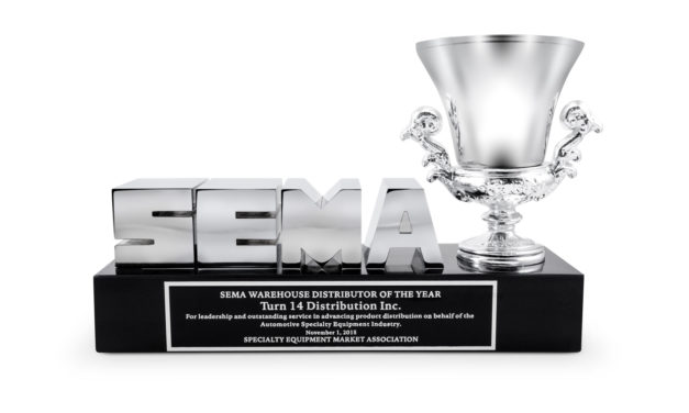 TURN 14 DISTRIBUTION WINS 2018 SEMA WD OF THE YEAR AWARD AND CEO JON PULLI WINS SEMA GEN III INNOVATOR OF THE YEAR AWARD