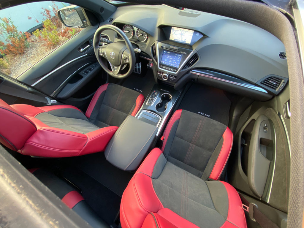 Acura MDX Aspec red interior