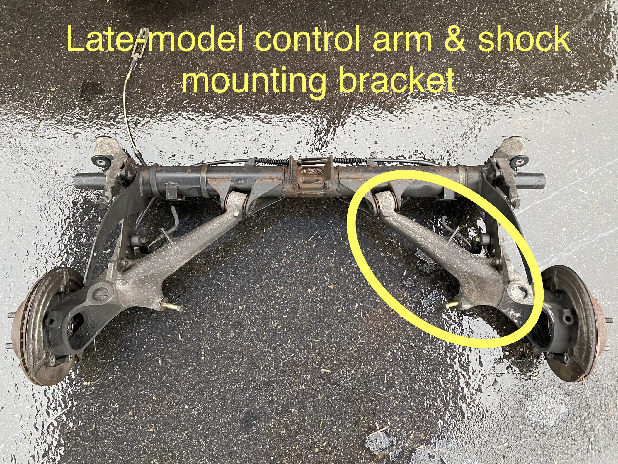 late model 944 control arm