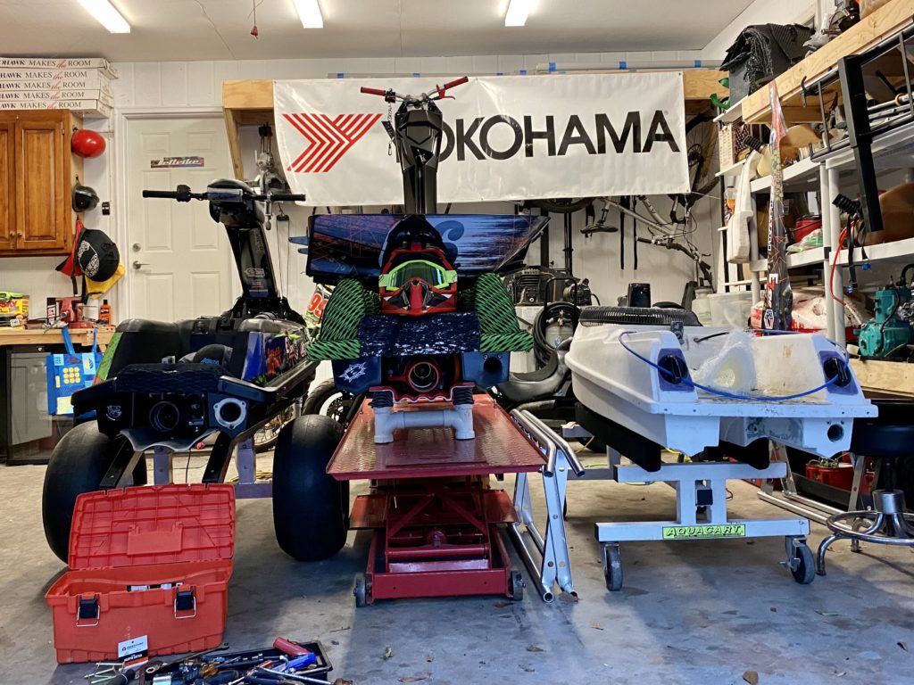 Vintage standup Jet Ski fiberglass repair S3 Magazine