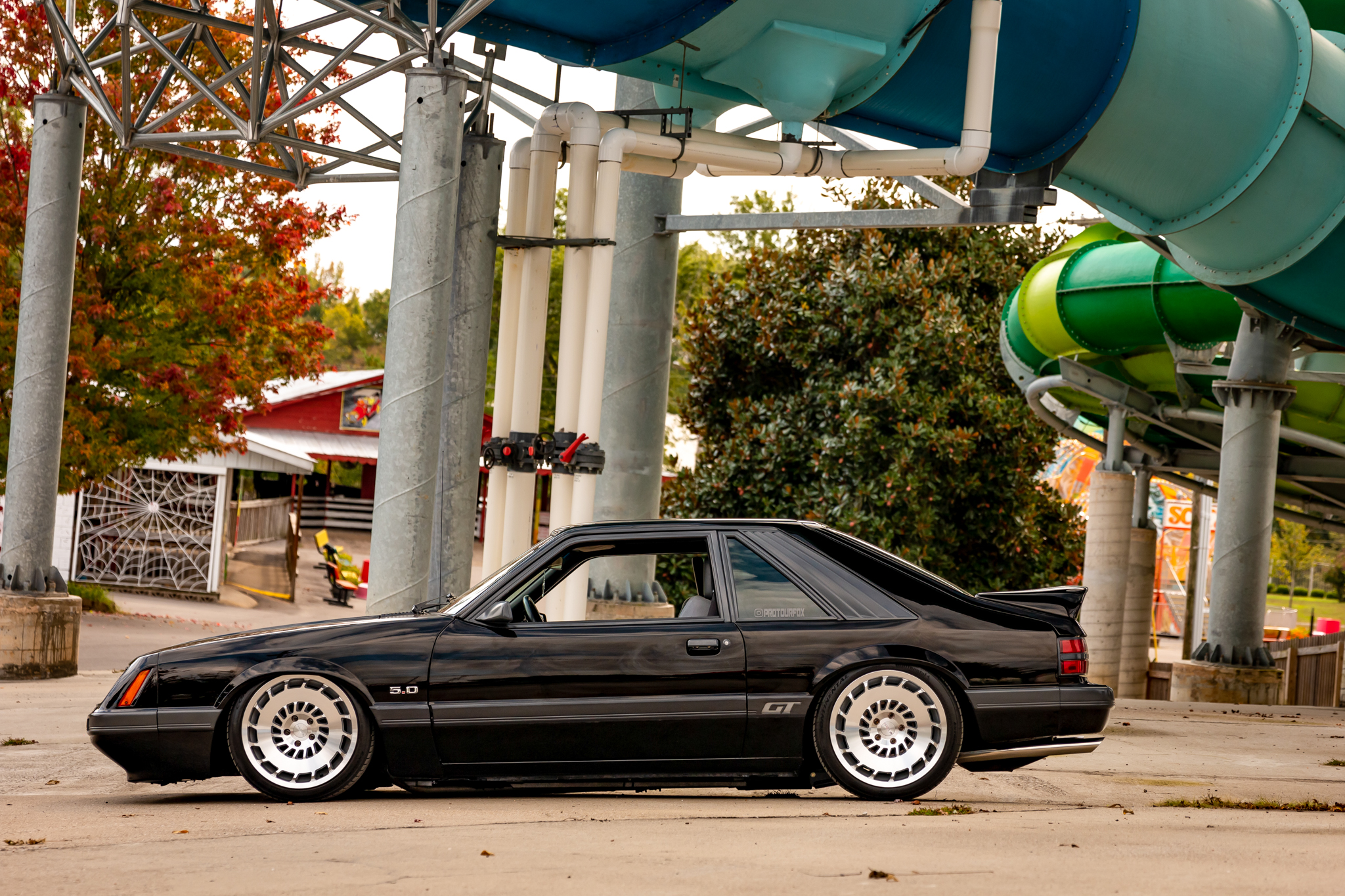lowered foxbody mustang