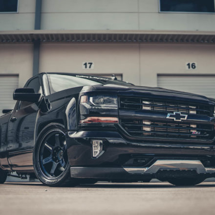 Sneaky Sancho - 900hp Silverado lowered on Volk TE37s | S3 Magazine