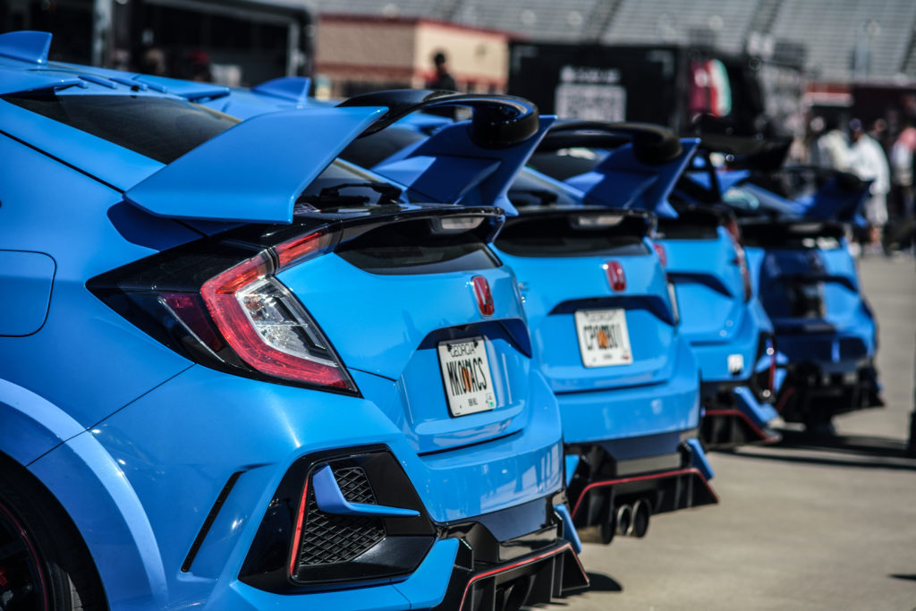 Blue Civic Type R Lineup