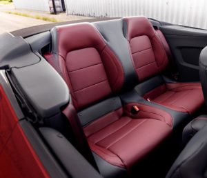 2024 Mustang convertible rear seat