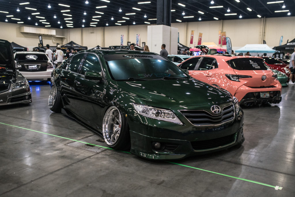 Bagged Green Camry