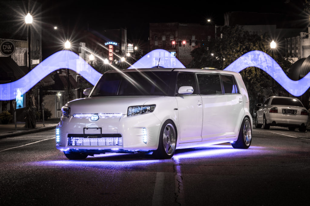 Mike's Stretched Scion XB Limo Light Painting