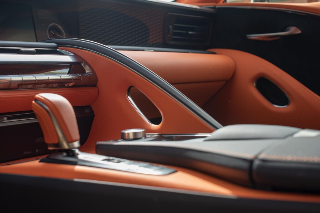 Lexus orange interior
