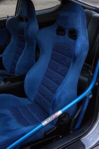 blue racing seats