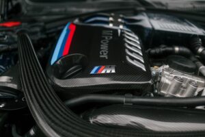 M carbon engine cover