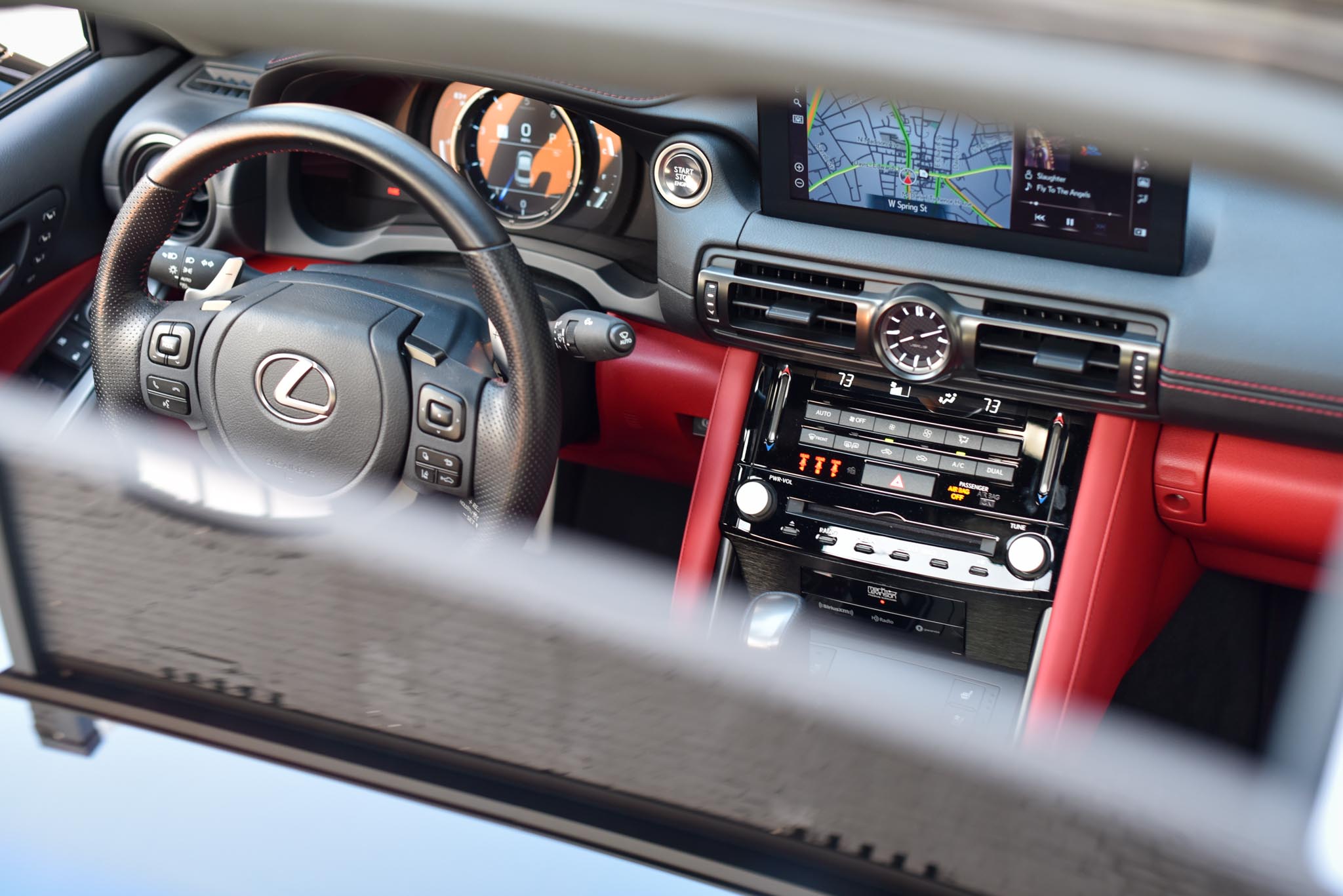 Lexus red interior