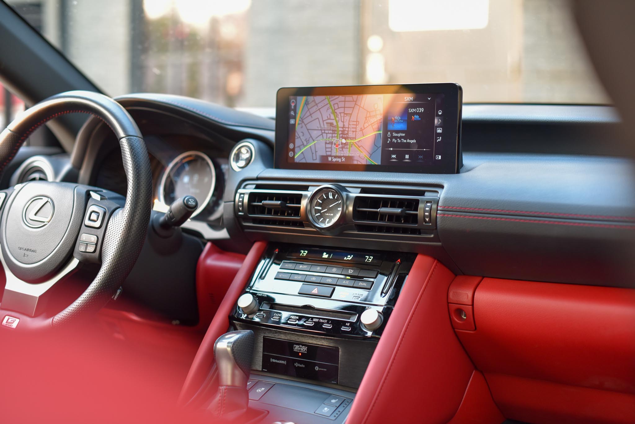 Lexus red interior