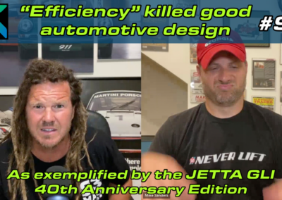 “Efficiency” killed good automotive design