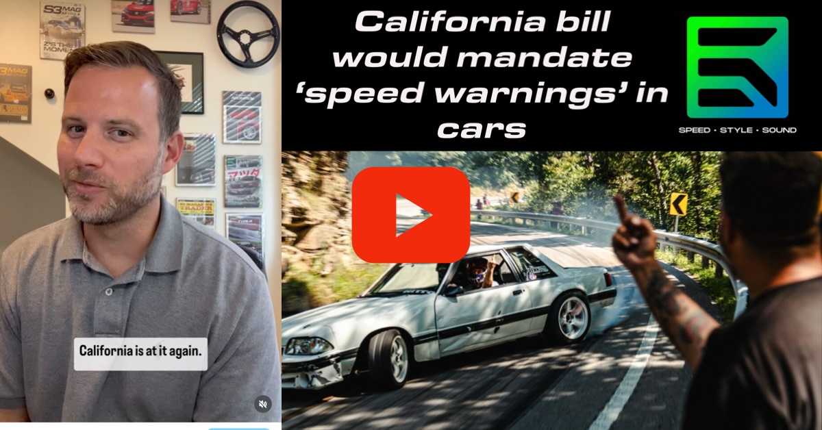 California bill aims to put mandatory ‘speed warnings’ in new cars