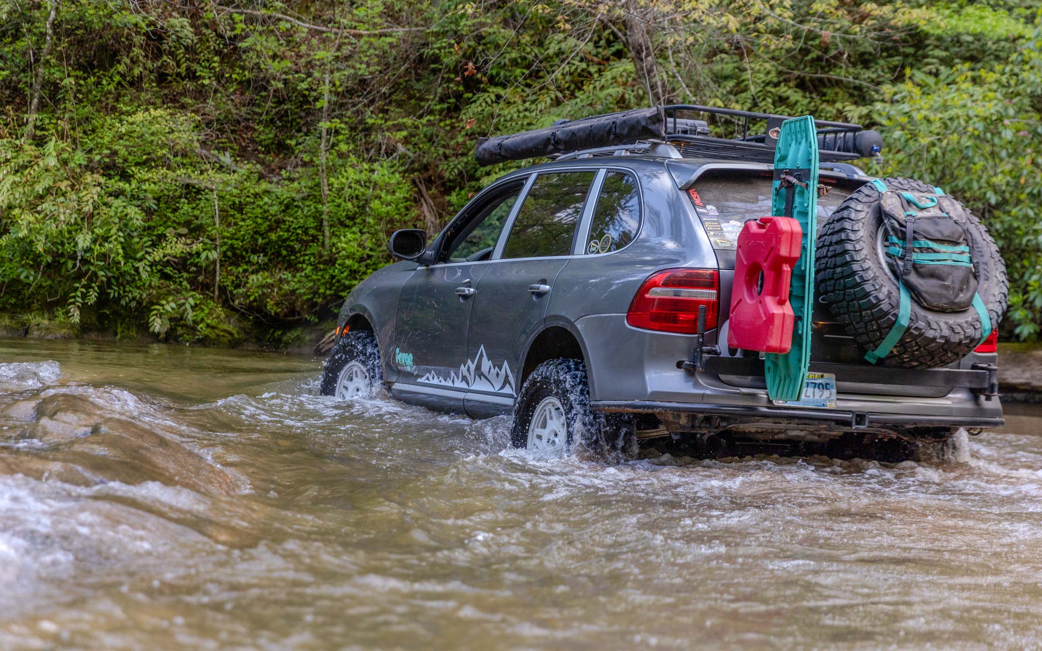 offroading cayenne