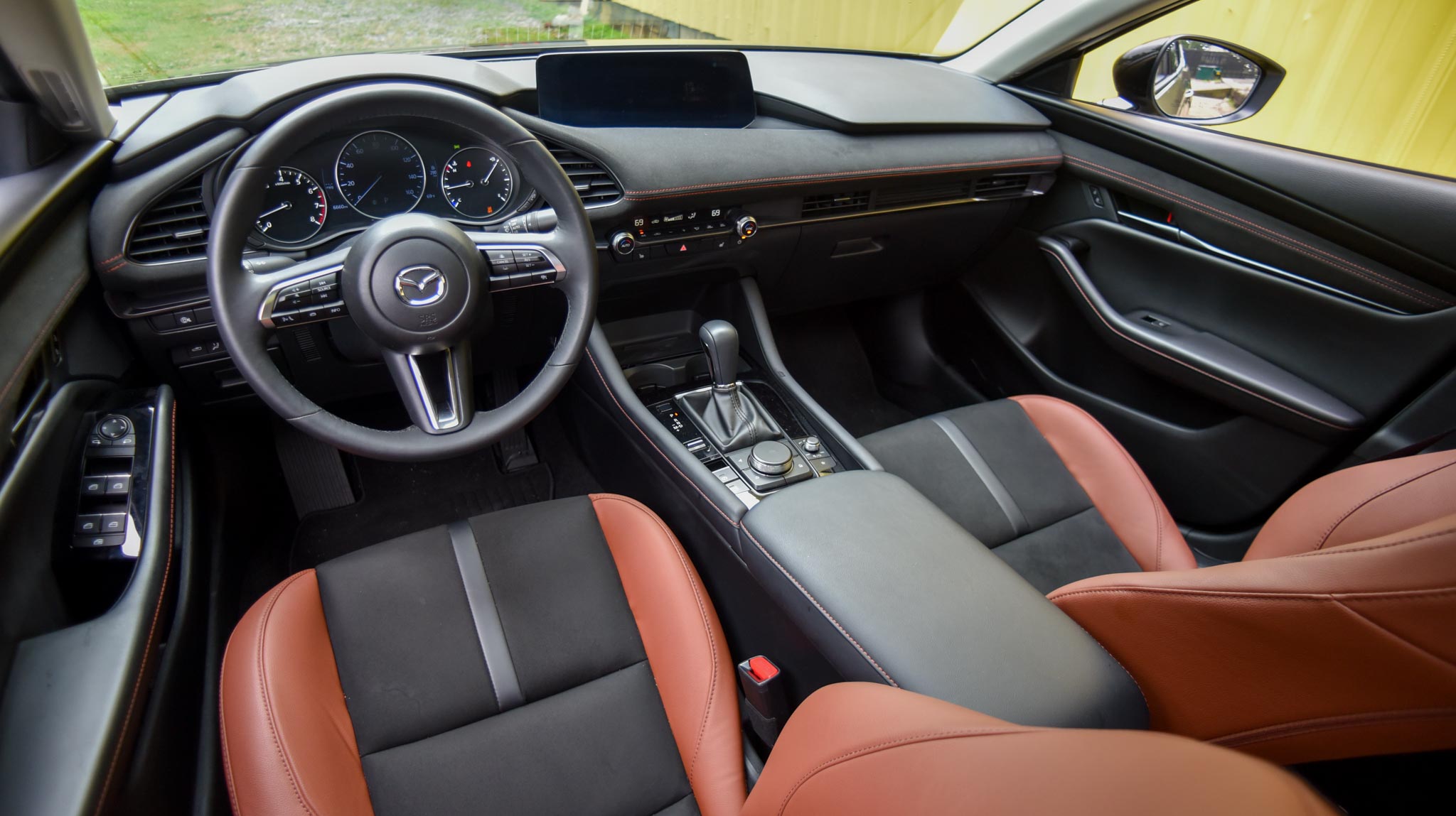 2024 Mazda3 terracotta interior