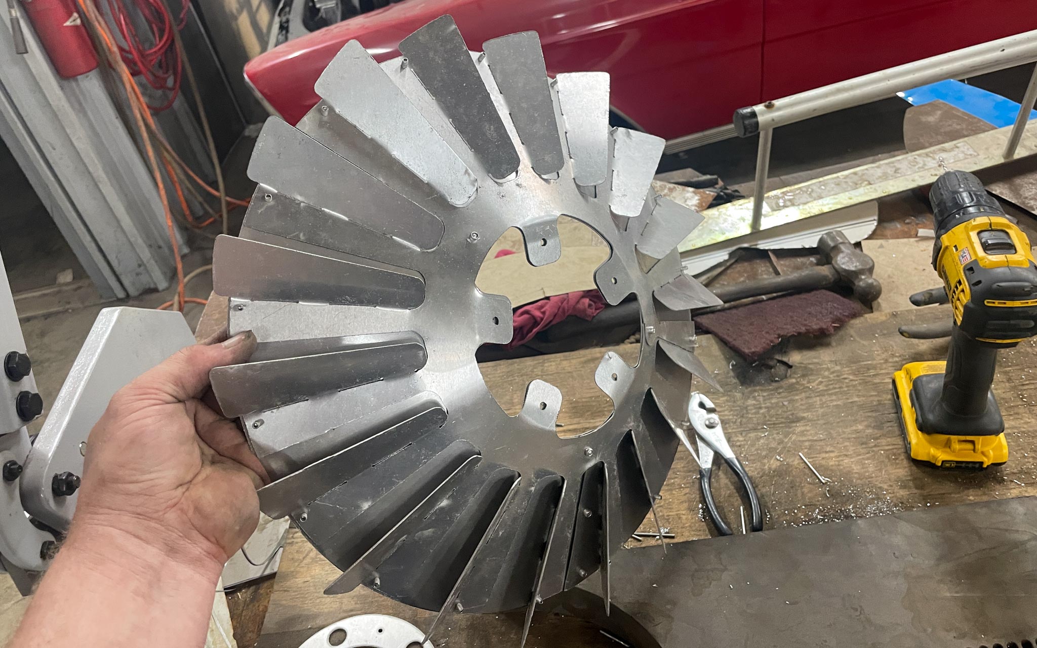 making turbo fan wheels