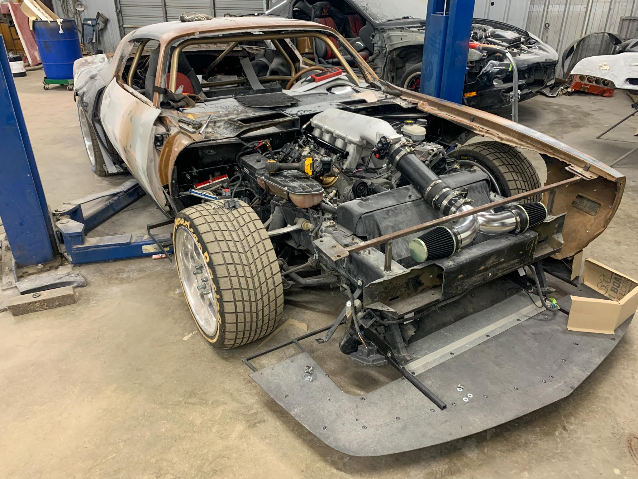 trans am camaro on corvette chassis