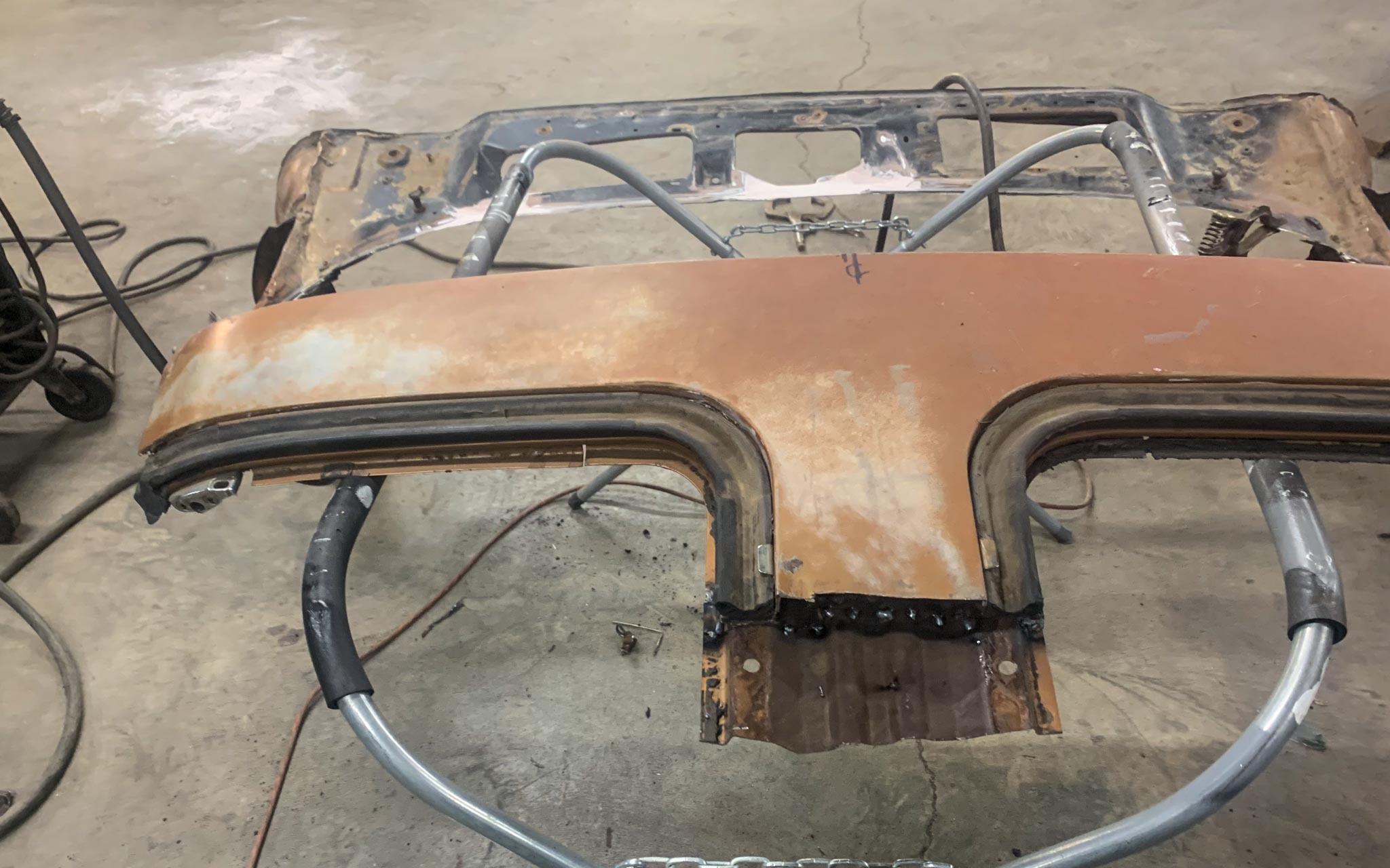 cutting the t-tops on a trans am