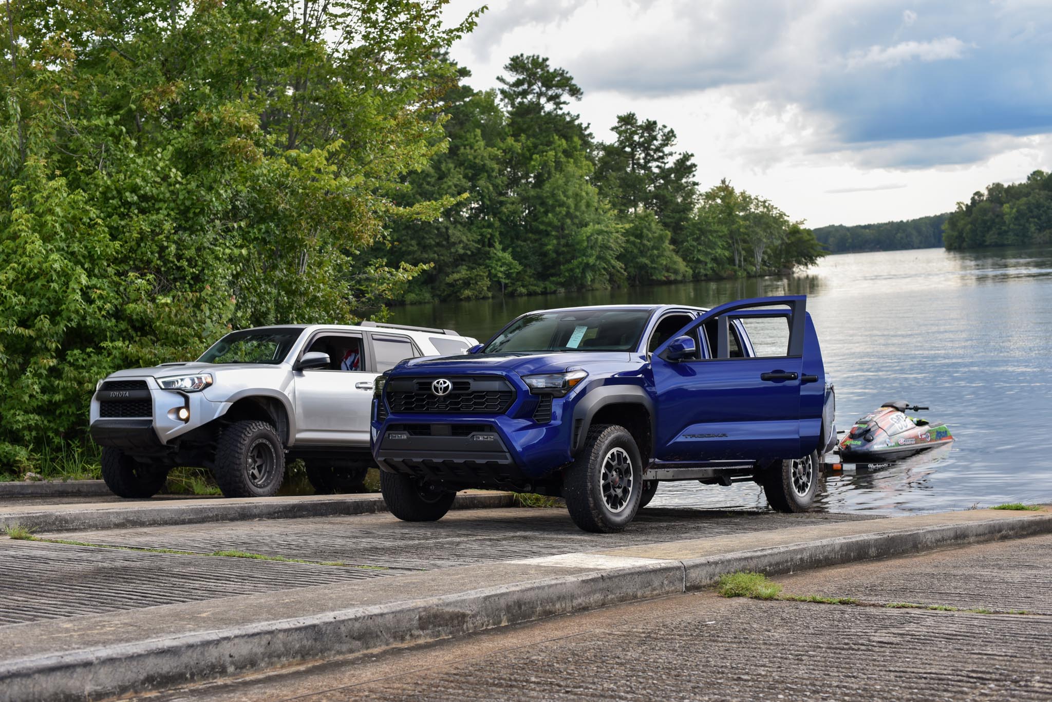 new Tacoma towing jet ski