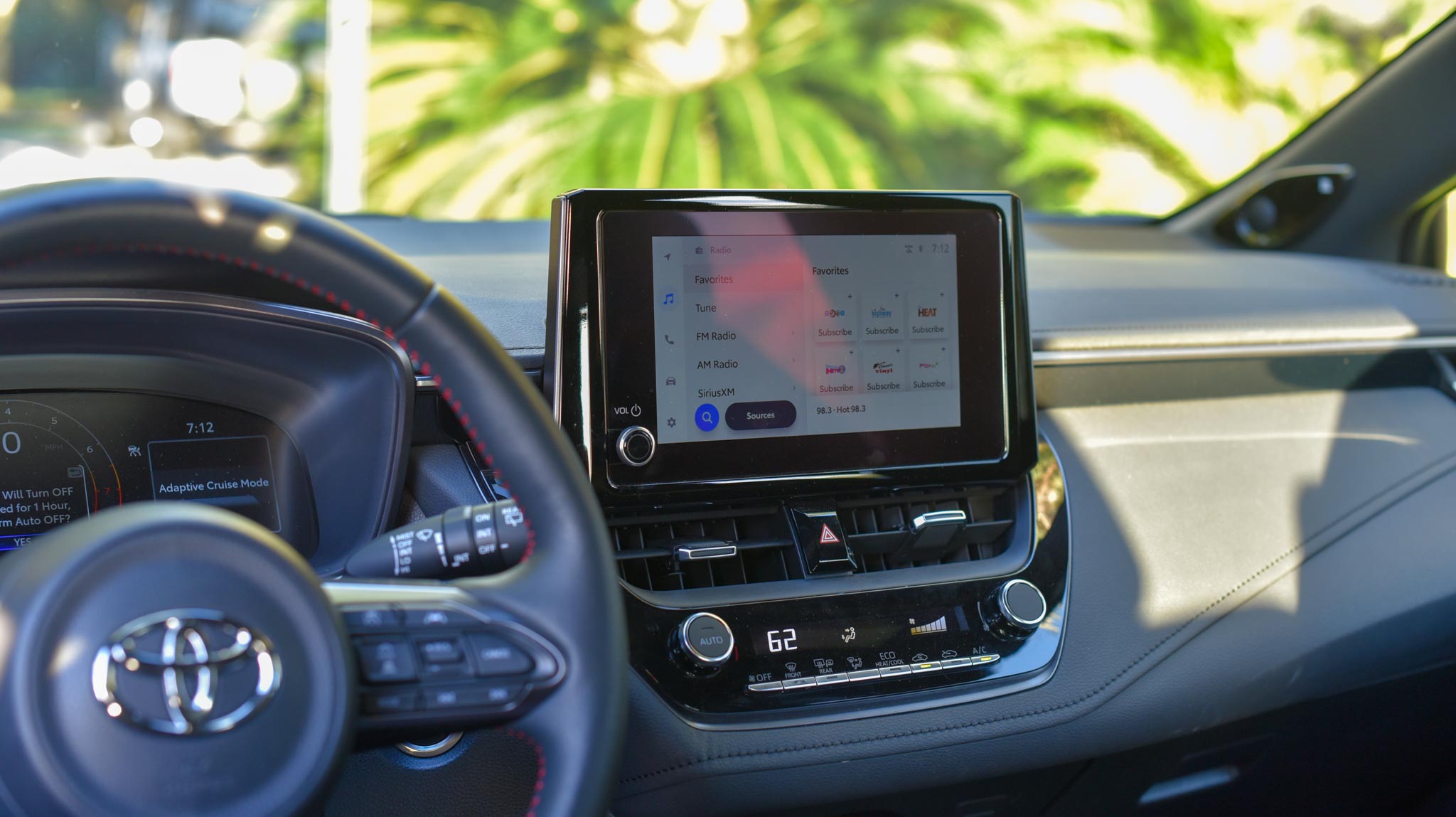 GR Corolla interior