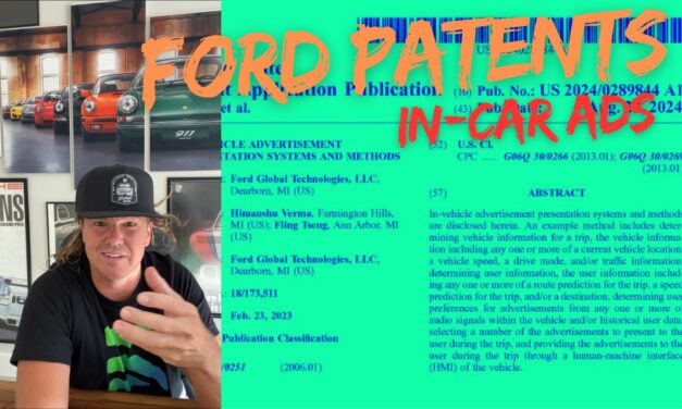 Ford Patent’s In-Car Ads