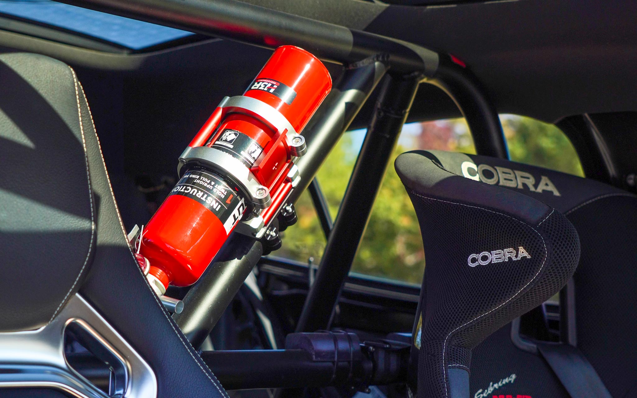 racing fire extinguisher