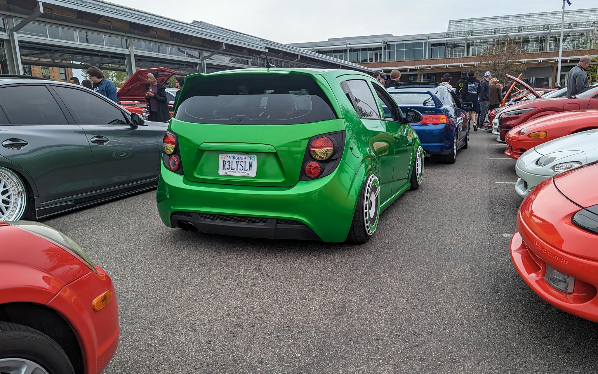 Chevy Sonic RS stance wheel fitment slammed