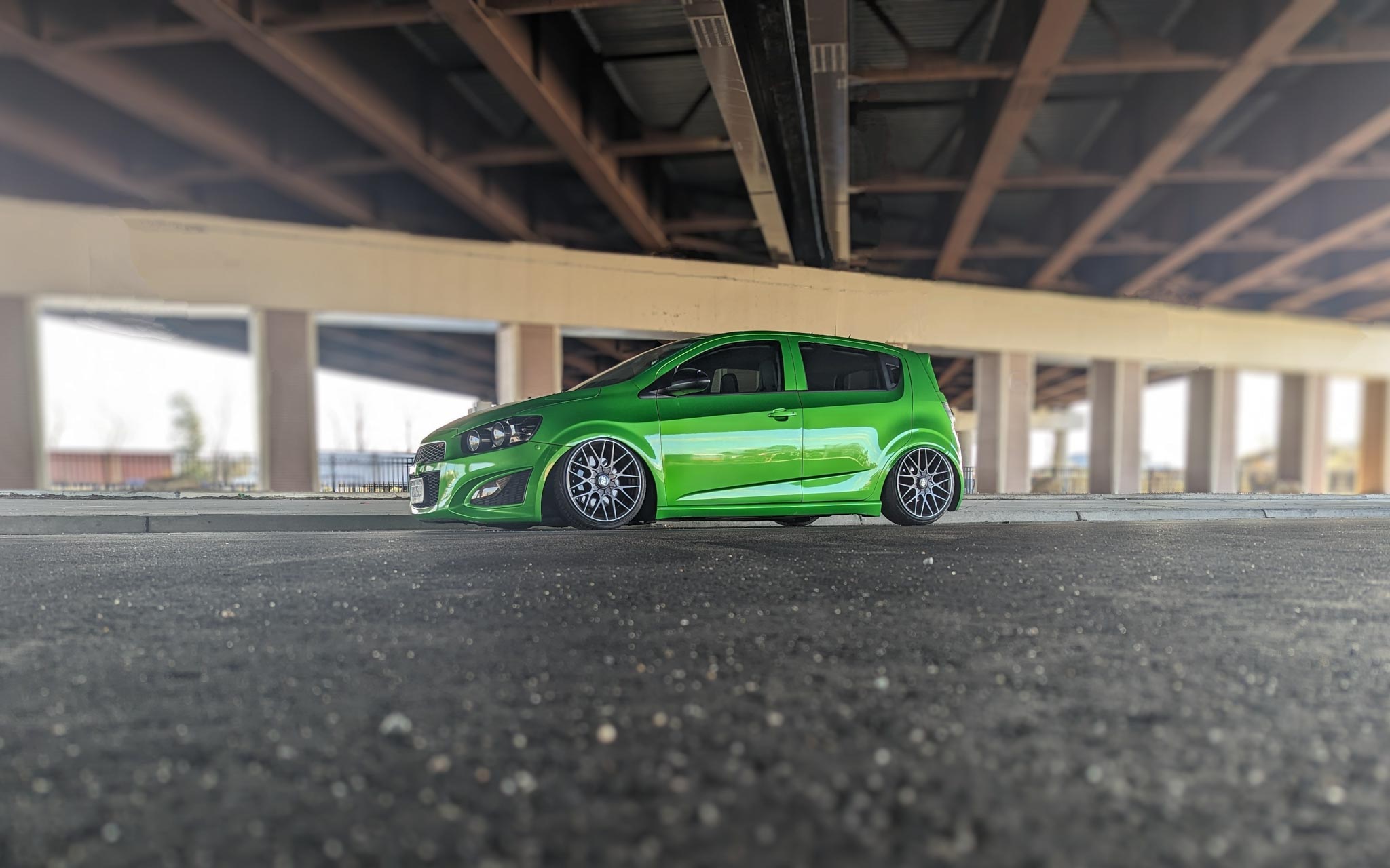 bagged chevy Sonic