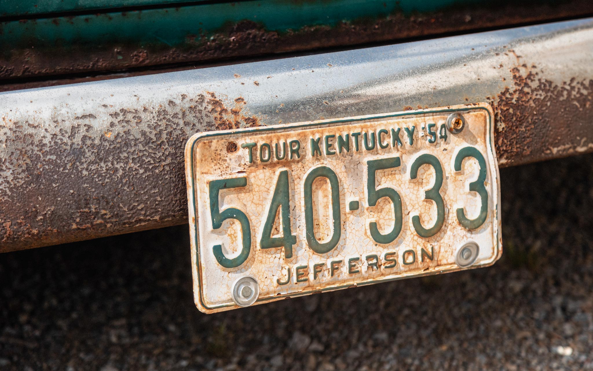 vintage kentucky license plate