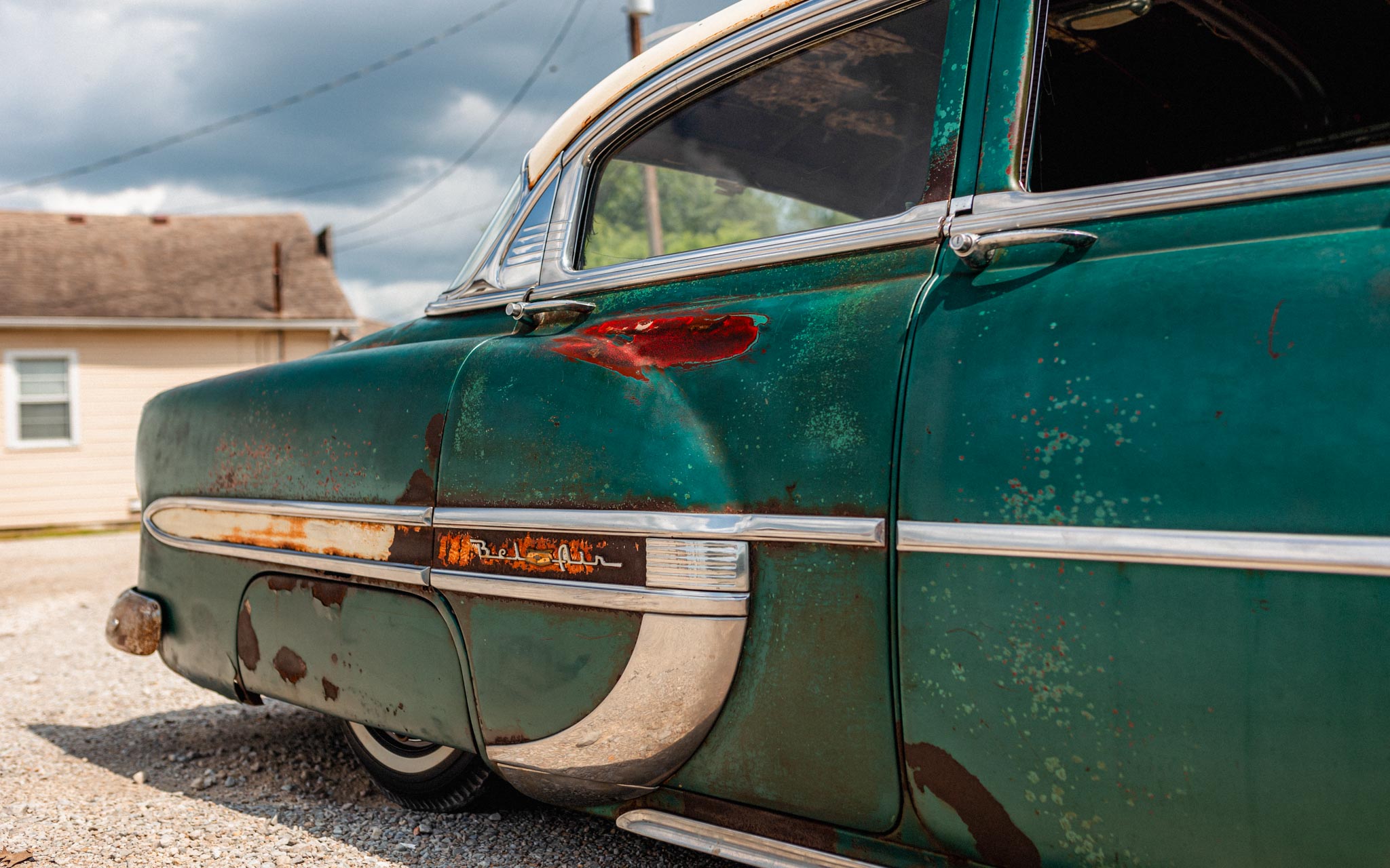 54 Bel Air chrome