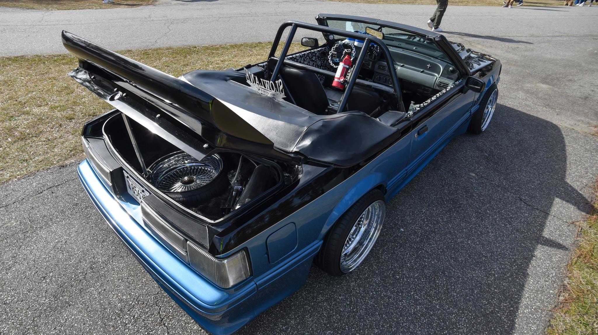 old school Foxbody Mustang 5.0 convertible