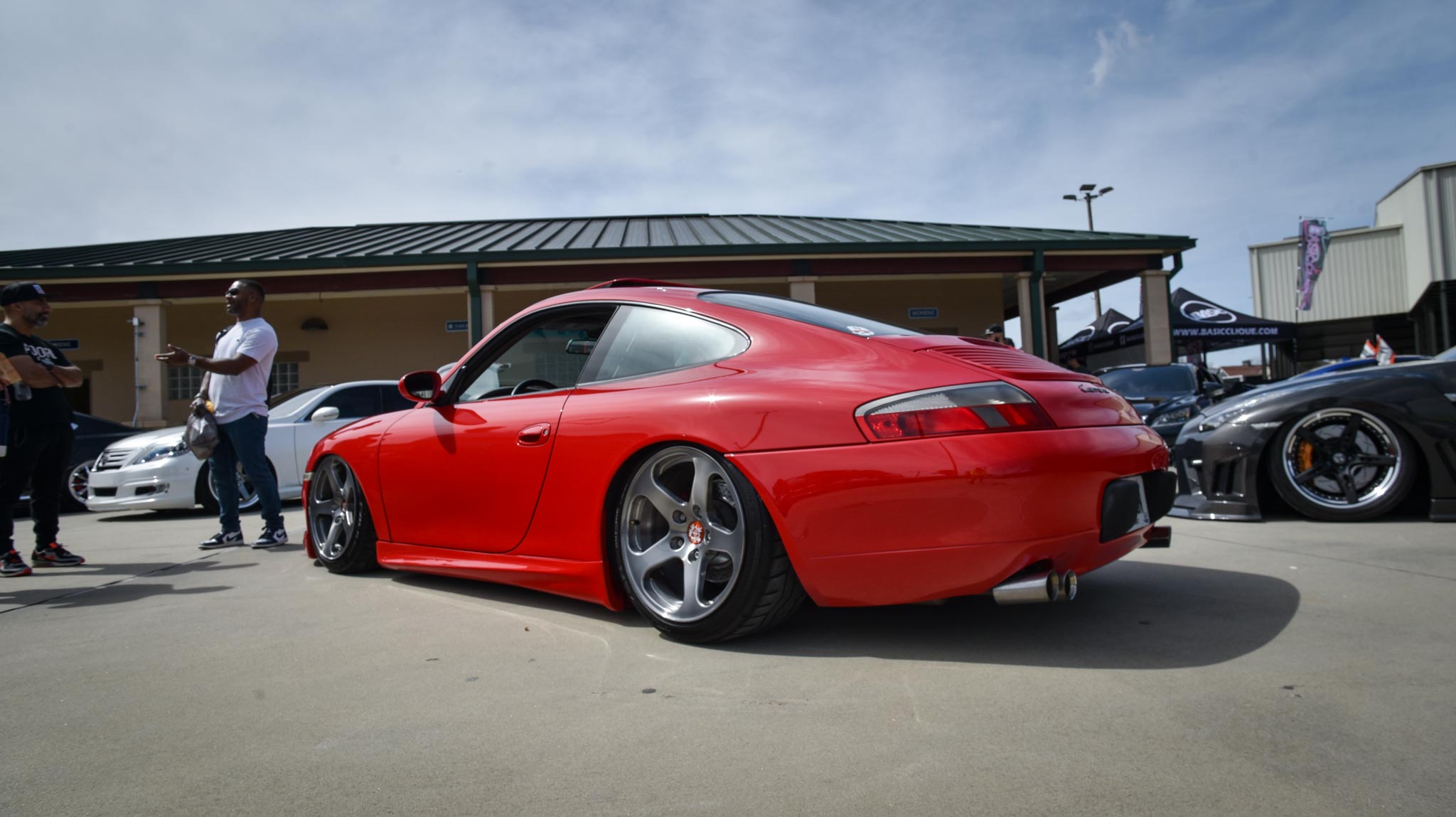 bagged Porsche 996