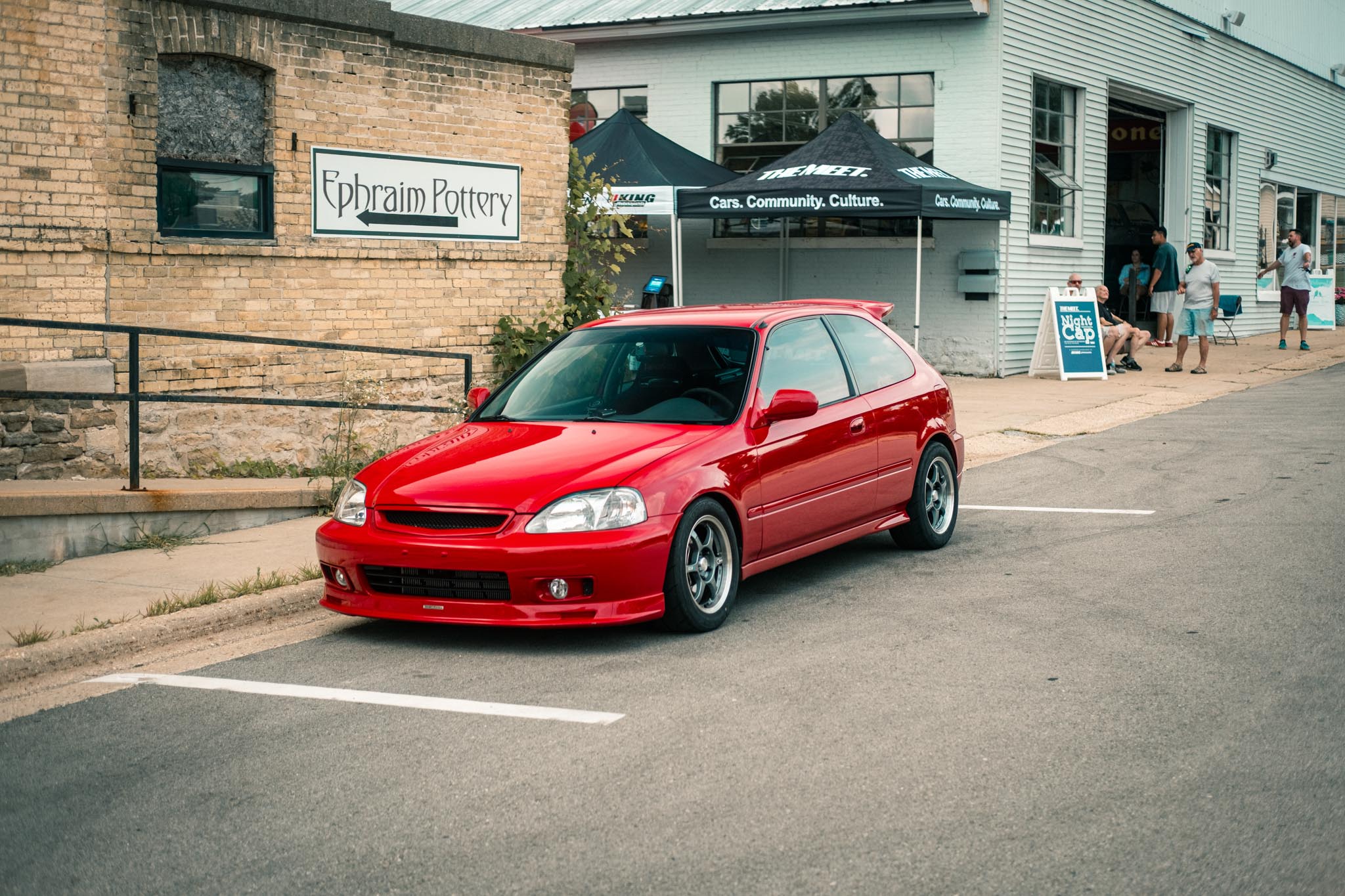 red EK hatch Civic