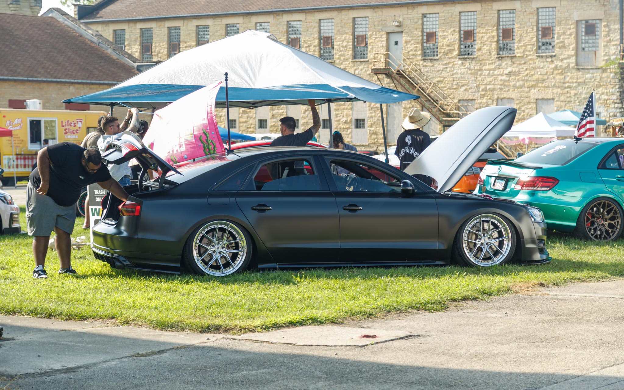 lowered Audi