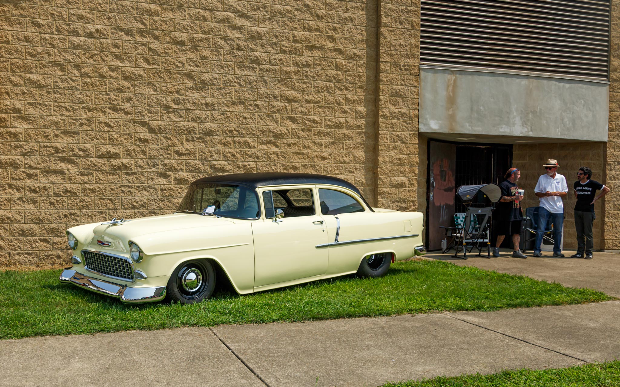 55 chevy banana yellow