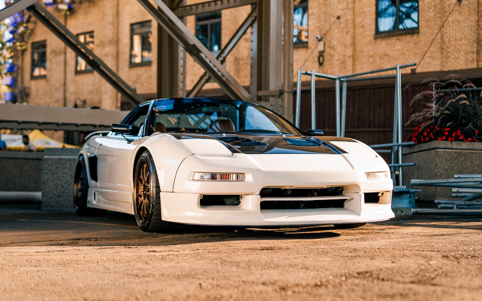 white Acura NSX