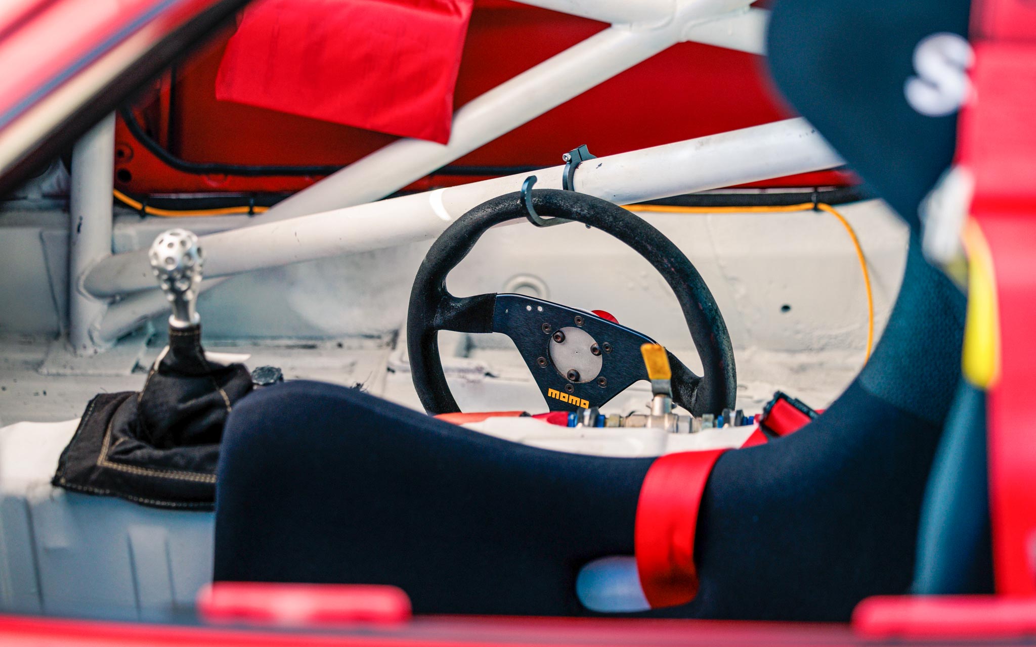 Porsche 944 race car interior