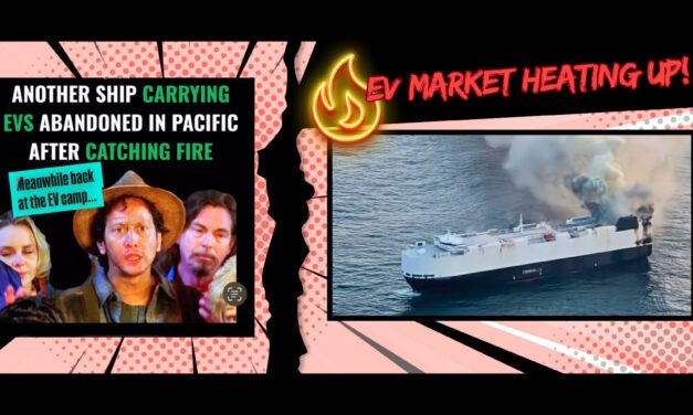 Another EV Cargo Ships Catches Fire
