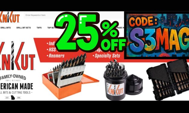 25% off KnKut Drill Bits – Coupon Code S3MAG