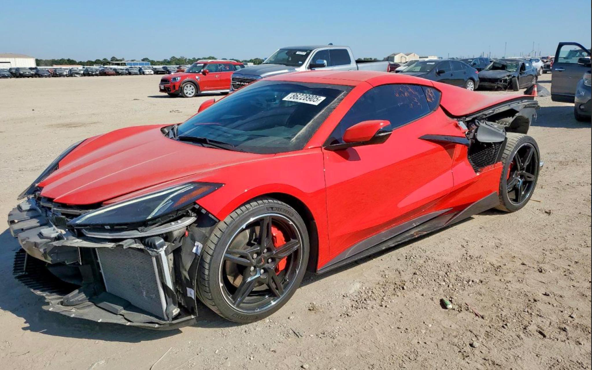 Salvage C8 Corvette