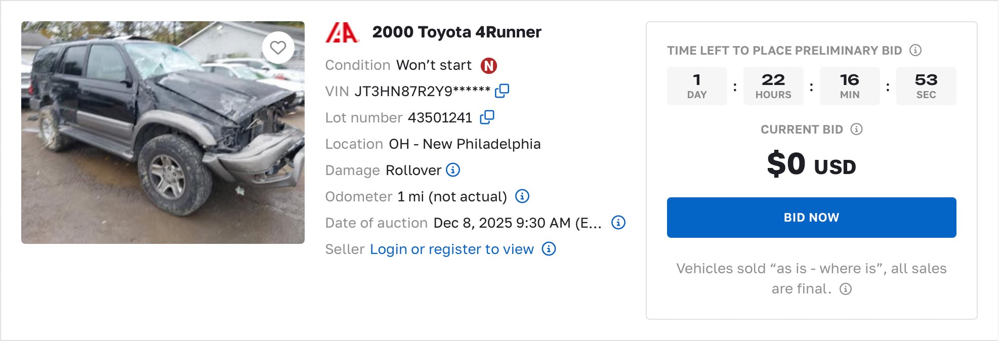 salvage vs junk title
