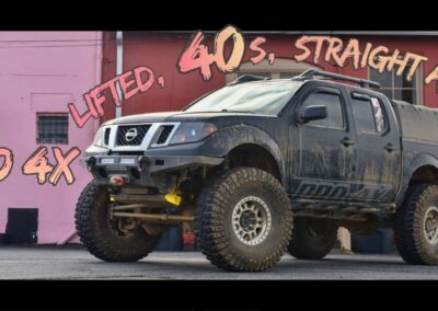 Lifted Nissan Frontier – on 40s – Straight Axle Swap