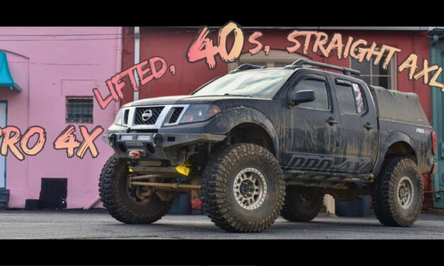 Lifted Nissan Frontier – on 40s – Straight Axle Swap