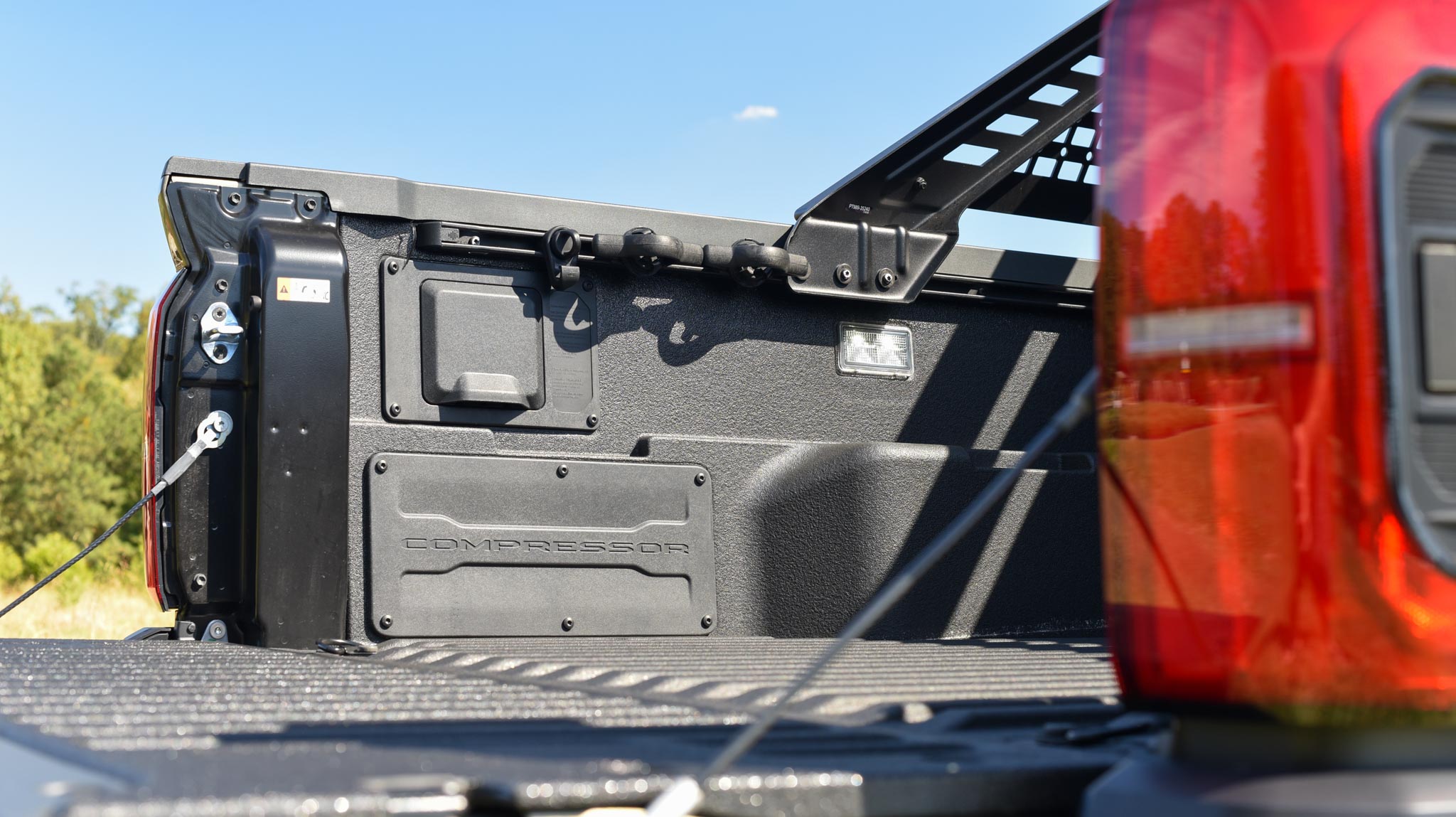 Tacoma Trailhunter on boar air compressor