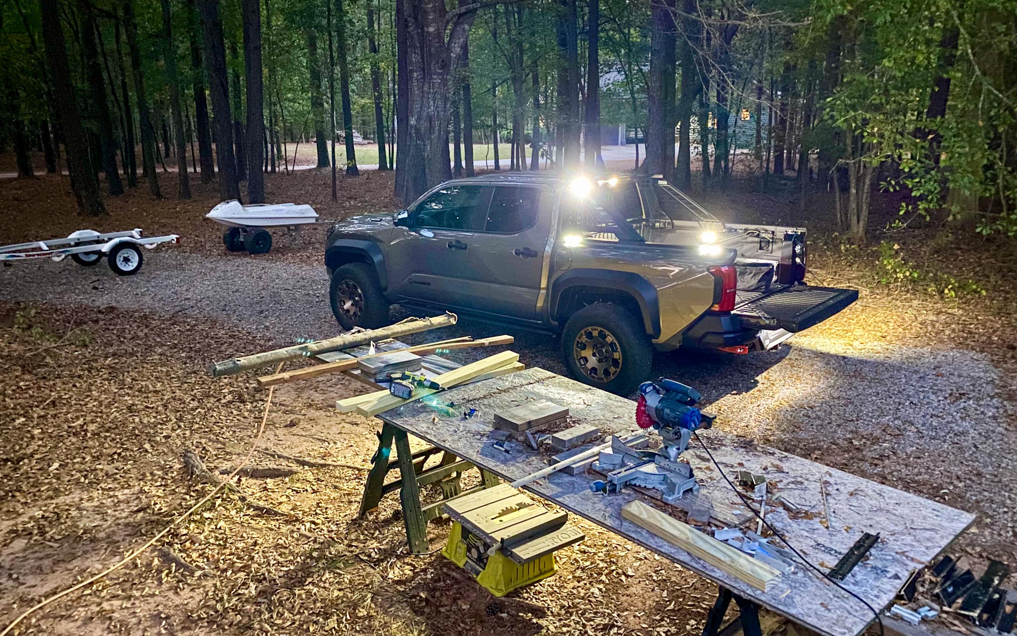 tacoma trailhunter exterior bed lights