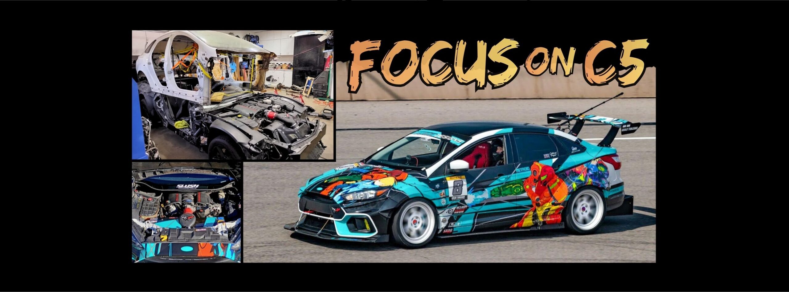 V8 Ford Focus on a C5 Corvette Chassis | S3 Magazine