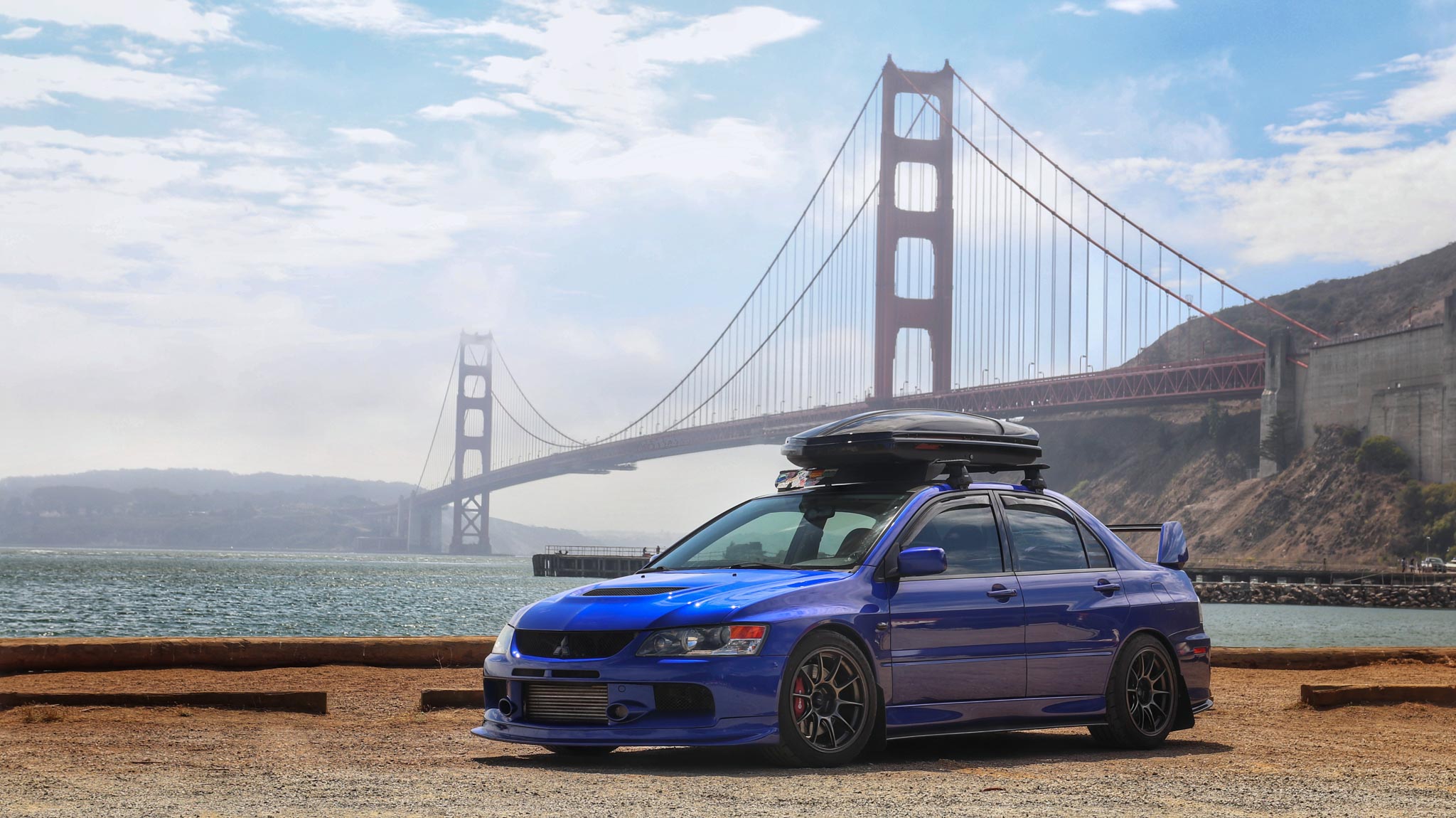 Evo at golden gate bridge
